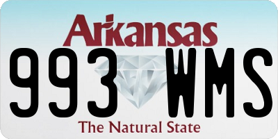 AR license plate 993WMS