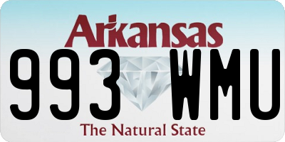 AR license plate 993WMU
