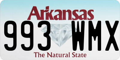 AR license plate 993WMX