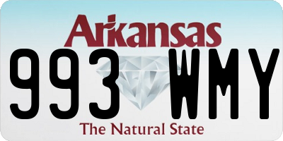 AR license plate 993WMY