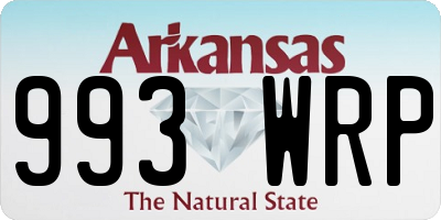 AR license plate 993WRP