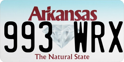 AR license plate 993WRX