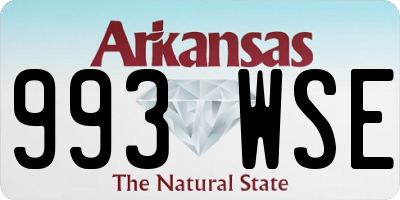 AR license plate 993WSE