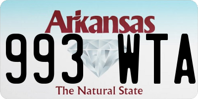 AR license plate 993WTA
