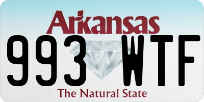 AR license plate 993WTF