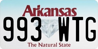 AR license plate 993WTG