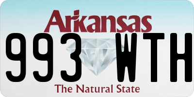 AR license plate 993WTH