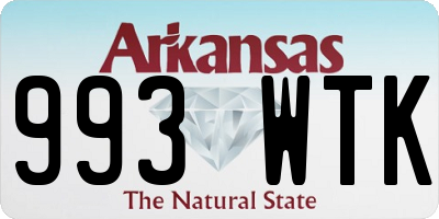 AR license plate 993WTK