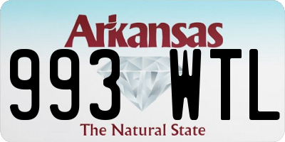 AR license plate 993WTL