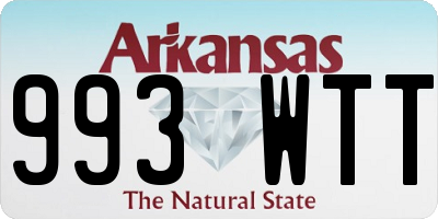 AR license plate 993WTT