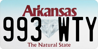 AR license plate 993WTY