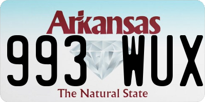 AR license plate 993WUX