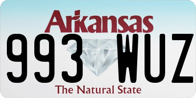 AR license plate 993WUZ