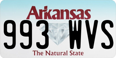 AR license plate 993WVS