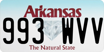 AR license plate 993WVV