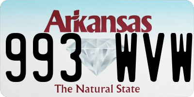 AR license plate 993WVW