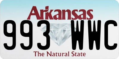 AR license plate 993WWC