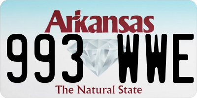 AR license plate 993WWE