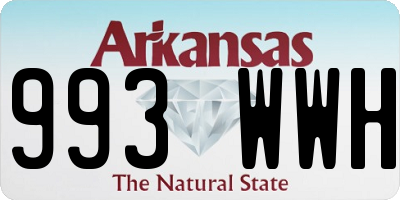 AR license plate 993WWH