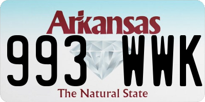 AR license plate 993WWK