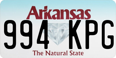 AR license plate 994KPG