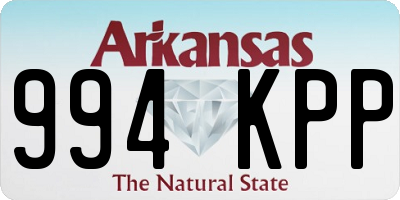 AR license plate 994KPP