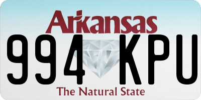 AR license plate 994KPU