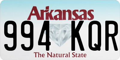 AR license plate 994KQR