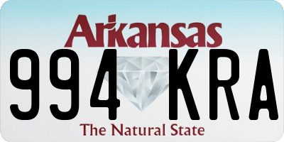 AR license plate 994KRA