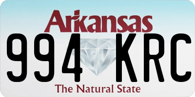 AR license plate 994KRC