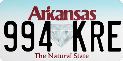 AR license plate 994KRE