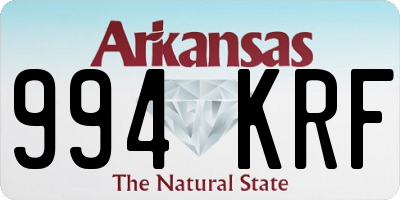 AR license plate 994KRF