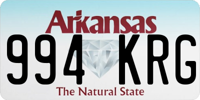 AR license plate 994KRG