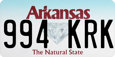 AR license plate 994KRK