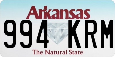 AR license plate 994KRM