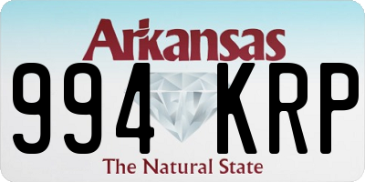 AR license plate 994KRP