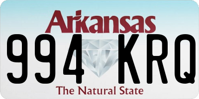 AR license plate 994KRQ
