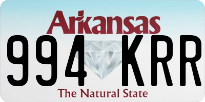 AR license plate 994KRR