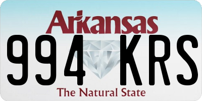 AR license plate 994KRS