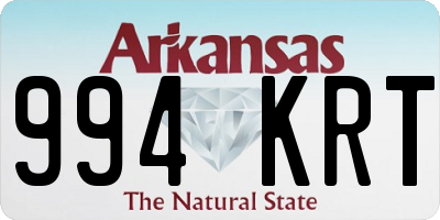 AR license plate 994KRT