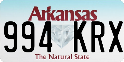AR license plate 994KRX