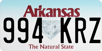 AR license plate 994KRZ