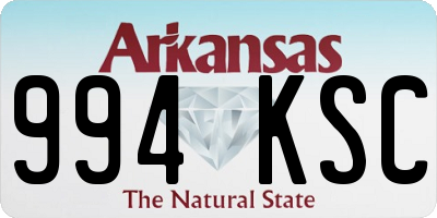 AR license plate 994KSC