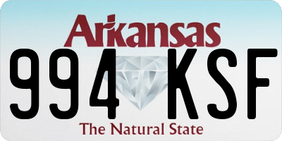 AR license plate 994KSF