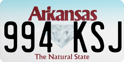 AR license plate 994KSJ