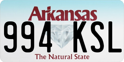 AR license plate 994KSL