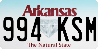 AR license plate 994KSM
