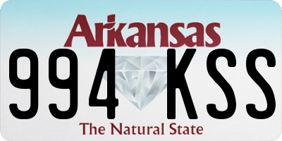 AR license plate 994KSS
