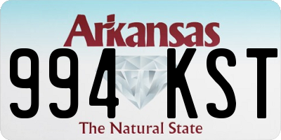AR license plate 994KST