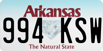 AR license plate 994KSW